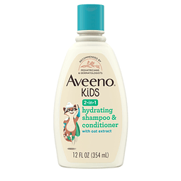 Aveeno Kids Shampoo y acondicionador hidratante 2 en 1, limp