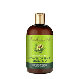 Shampoo SHEA MOISTURE Moringa Aguacate Power Greens, 13 FZ