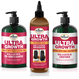 Juego de 3 piezas Ultra Growth: Shampoo de 12 oz, acondicion