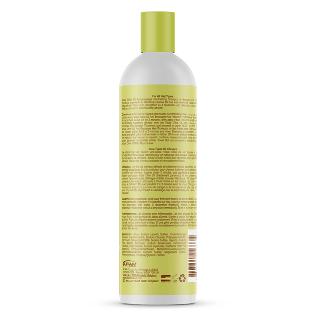 Vitale Shampoo neutralizador antirotura de aceite de oliva V