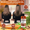 Shampoo de aceite de argán, sin sulfatos y sin parabenos, bo