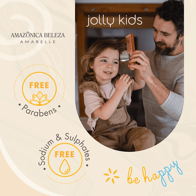 Jolly Kids Juego de Shampoo y acondicionador vegano, para to