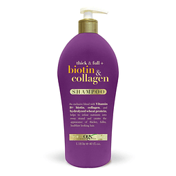 Shampoo de colágeno con biotina gruesa y completa , 40 FL OZ