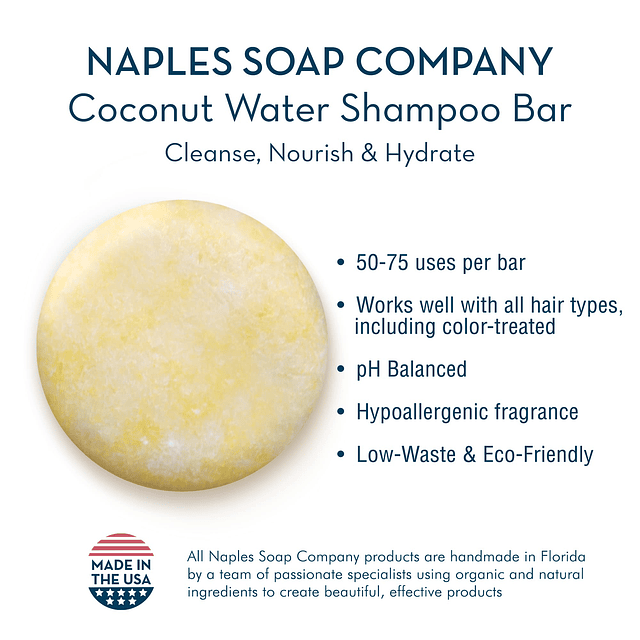 Naples Soap Company Juego de barra de Shampoo y acondicionad