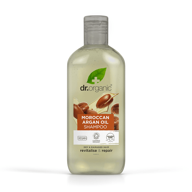 Aceite de argán marroquí Organic Doctor, Shampoo, 9 onzas lí