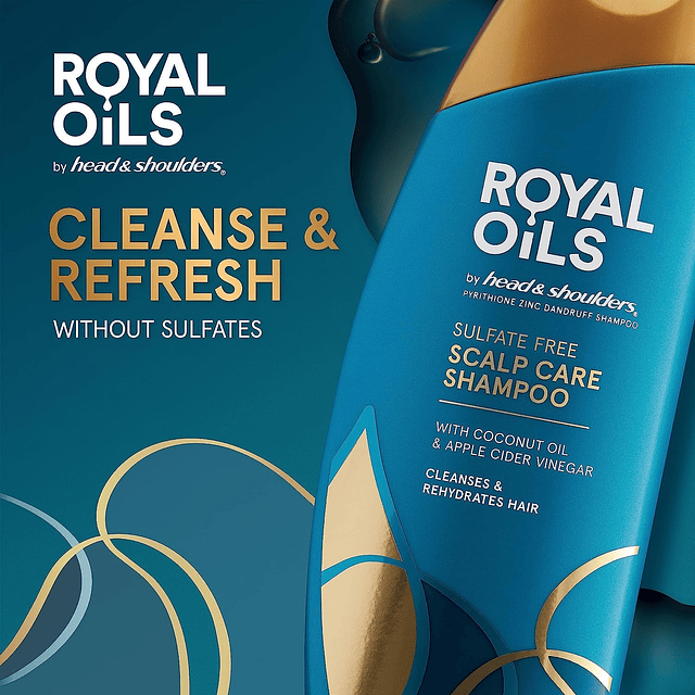 Royal Oils Shampoo hidratante, tratamiento anticaspa para ca