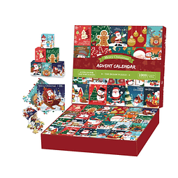 Puzzle Calendario de Adviento 2024 Rompecabezas de Navidad p