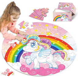 Unicorn Toys Puzzles de piso para niños 3 4 5 6 7 8 9 10 año