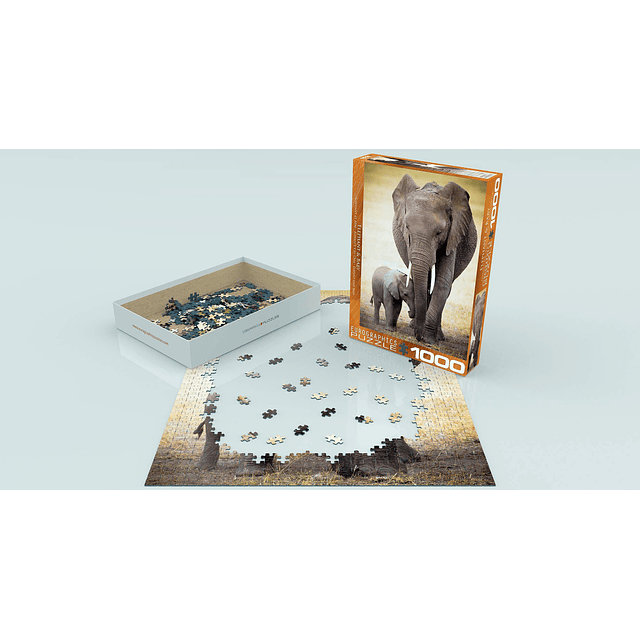 Eurographics Elefante y bebé Puzzle de 1000 piezas