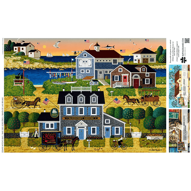 Charles Wysocki Witch's Bay Rompecabezas de 300 piezas para