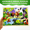 4SET Puzzles para niños de 4 a 6 años 24 piezas de rompecabe