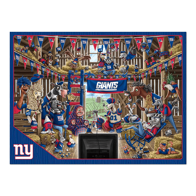 NFL New York Giants Barnyard Fans Rompecabezas de 500 piezas