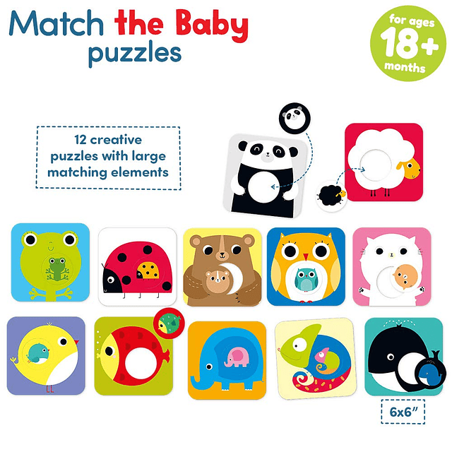 Match The Baby Rompecabezas y actividad de combinación El ju