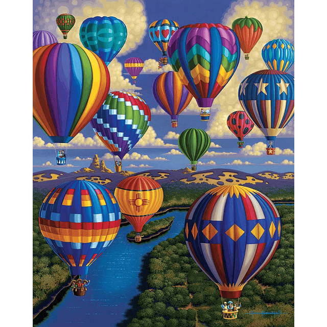 Dowdle Jigsaw Puzzle Festival de Globos 1000 Piezas