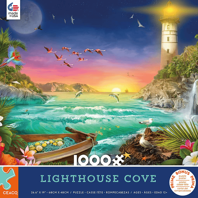 Lighthouse Cove Rompecabezas de 1000 piezas