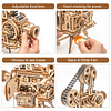 Rowood Rompecabezas 3D para adultos, kit de modelo de madera