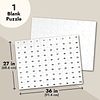 100 piezas de rompecabezas en blanco para dibujar, 27 x 36 p