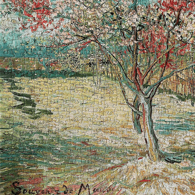 The Pink Peach Tree de Vincent Van Gogh Puzzle de 1000 pieza