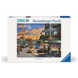 Paris Sunset Puzzle Rompecabezas de 2000 piezas para adultos