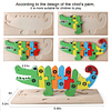 Rompecabezas de madera para niños, rompecabezas de números p