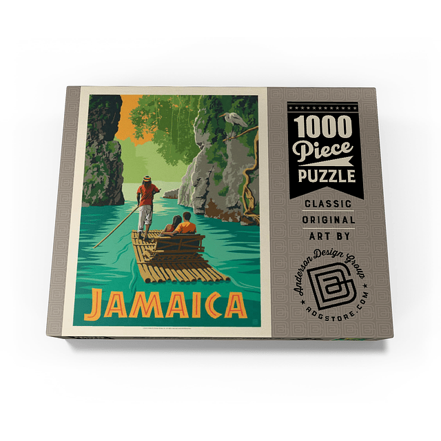 MyPuzzle Jamaica: Rafting en el Paraíso, Póster Vintage Romp