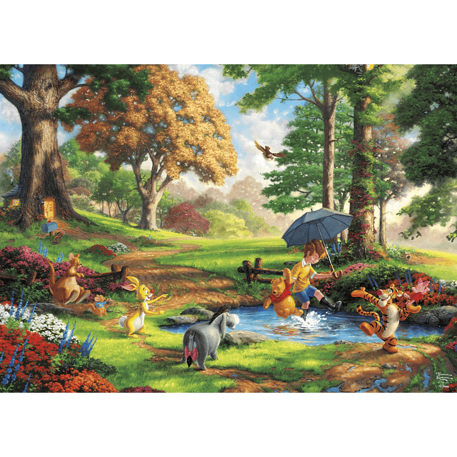 Thomas Kinkade Disney Winnie The Pooh Rompecabezas de 1000 p