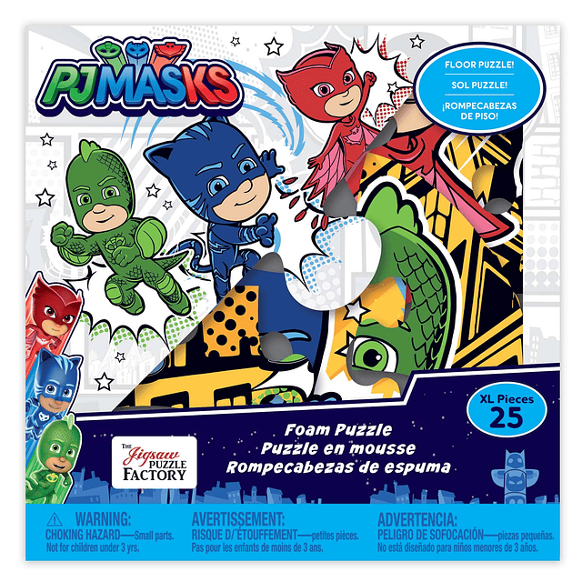 Rompecabezas de espuma de PJ Masks, rompecabezas de piso gra