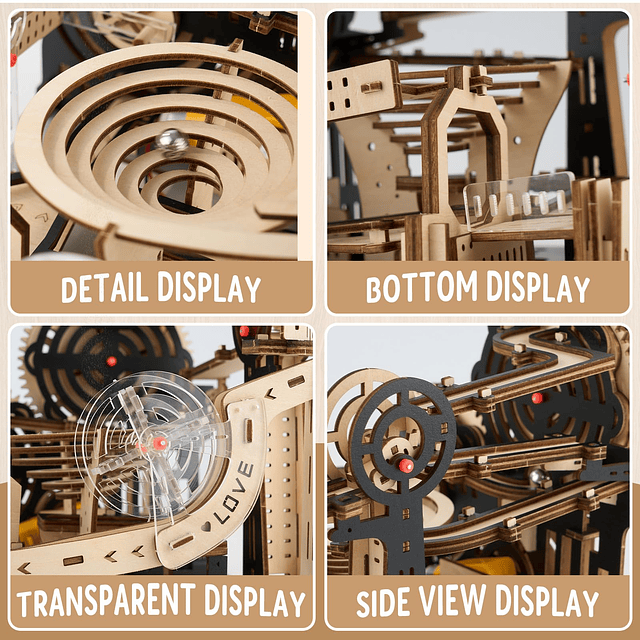 Rompecabezas de madera 3D para niños, kits de modelos de rie