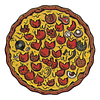 Pizza Puzzles, Pepperoni, Rompecabezas de 550 piezas