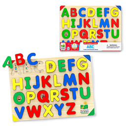 : Lift & Learn ABC Puzzle Rompecabezas del alfabeto para niñ