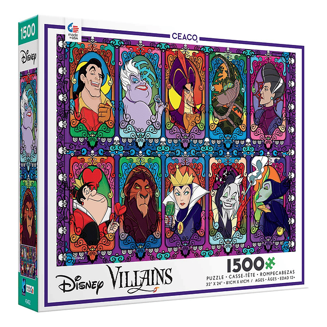 Disney Villanos 2 Puzzle de 1500 piezas