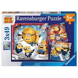 Despicable Me 4: Minions Juego de rompecabezas de 3 x 49 pie