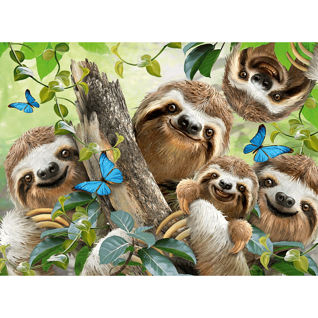 Sloth Selfie Rompecabezas de 500 piezas para adultos 1200020