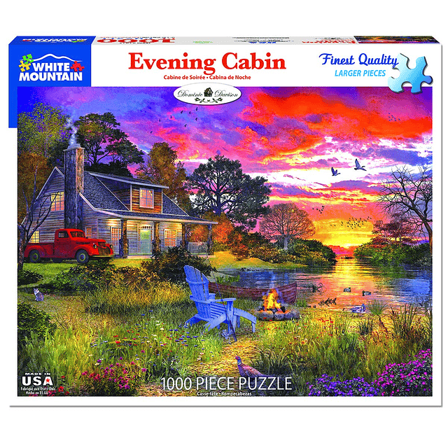 Puzzles Evening Country Cabin Rompecabezas de 1000 piezas