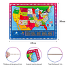 Rompecabezas de Mapa de EE. UU. de Madera de 46 Piezas para