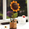 Rompecabezas 3D Flor de Madera Girasol Kit de Construcción d