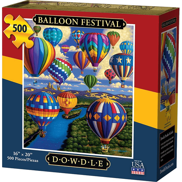 Dowdle Jigsaw Puzzle Festival de Globos 500 Piezas