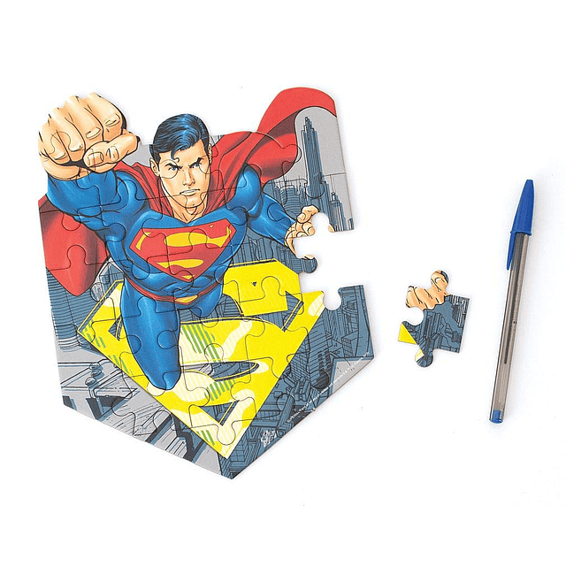 DC Comics Superman Mini rompecabezas troquelado de 24 piezas