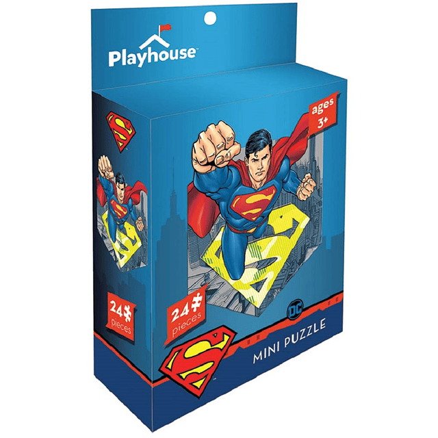 DC Comics Superman Mini rompecabezas troquelado de 24 piezas