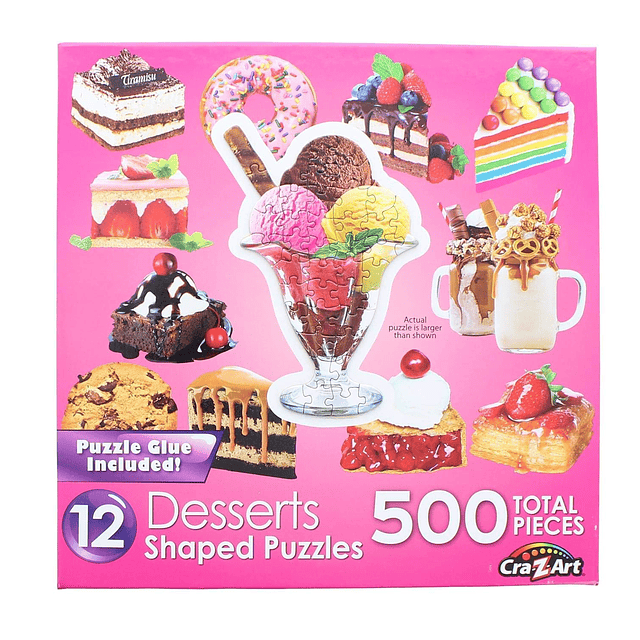 RoseArt Miniforma Delicias de postre Rompecabezas de 500 pie