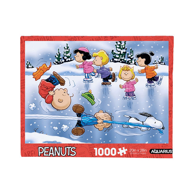 Charlie Brown Christmas Skating Puzzle (rompecabezas de 1000