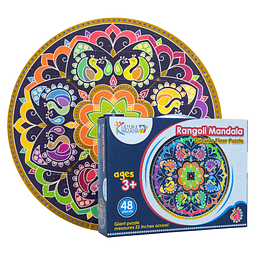 Rangoli Mandala Floor Puzzle Rompecabezas de 48 piezas de 32