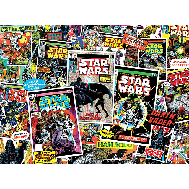 Star Wars Collage de cómics Rompecabezas de 1000 piezas para