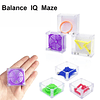 24 piezas Balance IQ Maze Game, Mini Maze Cube Puzzle Box 3D