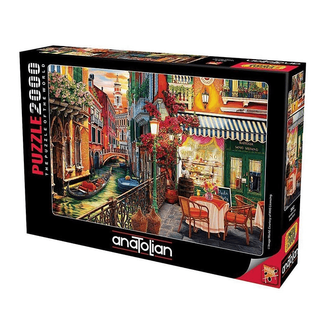 Puzzle Café Veneciano Rompecabezas de 2000 piezas #3952, mul