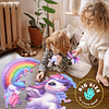 45 piezas de rompecabezas de piso de unicornio para niños de