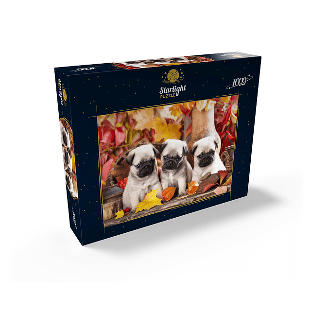 MyPuzzle Pug Puppies Rompecabezas premium de 1000 piezas Hec