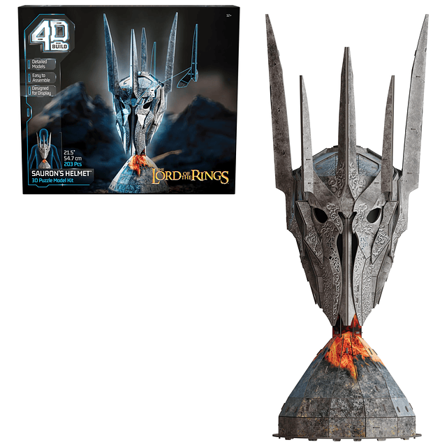 , El Señor de los Anillos Sauron Helmet Kit de modelo 3D 203