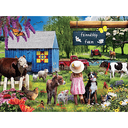 750 Puzzle para adultos Karen Burke Summer Farm 27x20 Countr