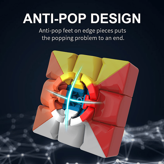 Cubo de velocidad 3x3x3, cubo mágico sin pegatinas, caja de